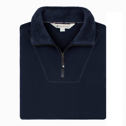 Mens Thermal Soft 1/4 Zip Top Fleece with High Collar