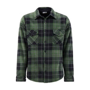 Mens Quilted Plaid Pattern Thermal Long Sleeve Winter Jacket