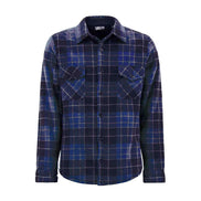 Mens Quilted Plaid Pattern Thermal Long Sleeve Winter Jacket