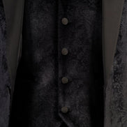 AK-26 - Men's Black 3 Piece Velvet Wedding Tuxedo Suit