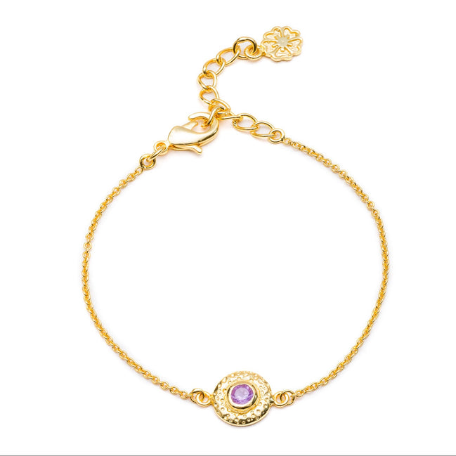 Luna Gemstone Bracelet Amethyst