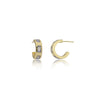 Cora Chunky Huggie Hoops Labradorite