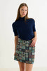Aubin 70'S Patch Jacquard A-Line Mini Skirt - Multicoloured