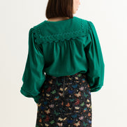 Aubin Butterfly Ball Jacquard Mini A-Line Skirt - Multicoloured