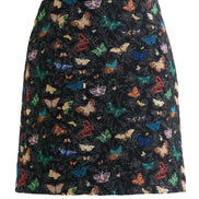 Aubin Butterfly Ball Jacquard Mini A-Line Skirt - Multicoloured