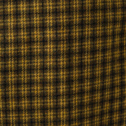 Dryden Wyoming Check Faux Fur Collar Coat - Mustard
