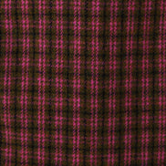 Dryden Wyoming Check Faux Fur Collar Coat - Pink