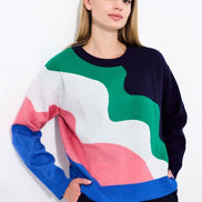 Abra Squiggle Engineered Jacquard Jumper