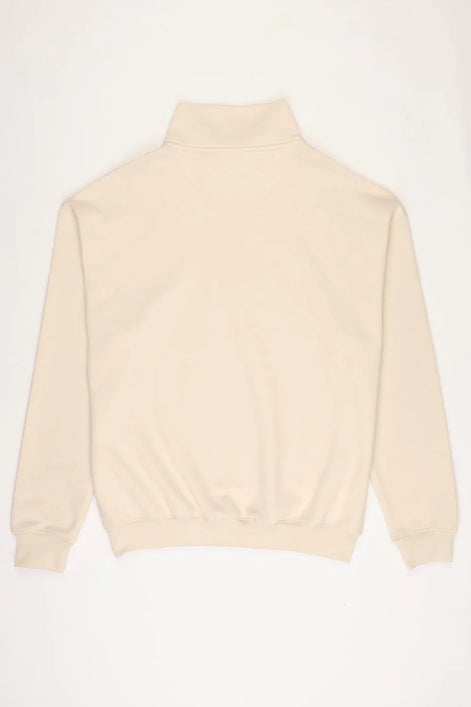 Beige 1/4 Zip Fleece Tracksuit