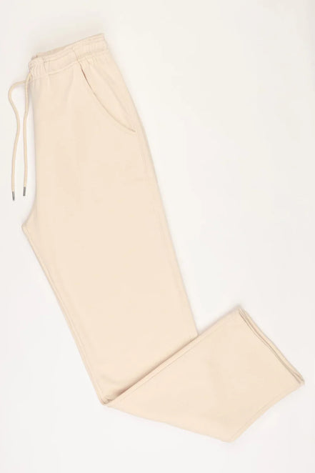 Beige 1/4 Zip Fleece Tracksuit