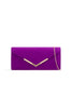 Purple Suede Envelope Clutch Bag