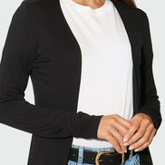 Black Boyfriend Cardigan with Pockets