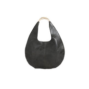 Black Oval Shoulder Bag