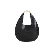 Black Oval Shoulder Bag