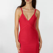 Red Bandage Bodycon Mini Dress