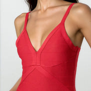 Red Bandage Bodycon Mini Dress