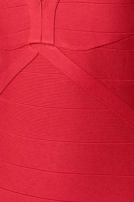 Red Bandage Bodycon Mini Dress
