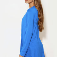 Royal Blue Boyfriend Cardigan with Pockets