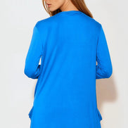 Royal Blue Boyfriend Cardigan with Pockets
