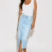 Silver Grey C'est La Vie Cotton Vest Top