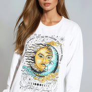 White Follow Your Journey Sweatshirt