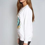 White Follow Your Journey Sweatshirt