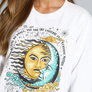 White Follow Your Journey Sweatshirt