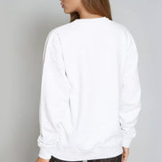 White Follow Your Journey Sweatshirt