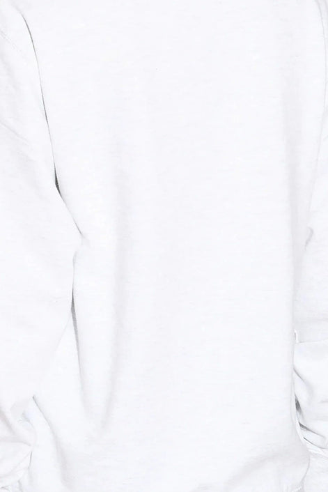 White Follow Your Journey Sweatshirt