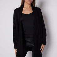 Black Fringed Tassel Cardigan