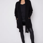 Black Fringed Tassel Cardigan