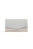 Silver Glitter Envelope Clutch Bag