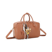 Brown Handbag with Charms
