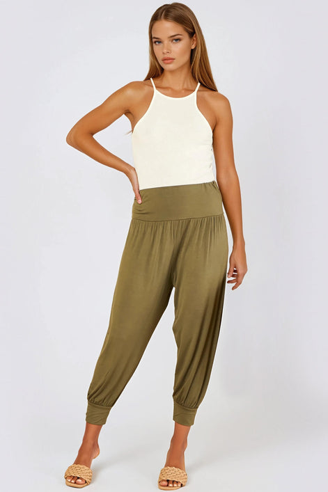 Khaki Harem Pants