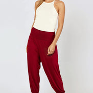 Wine Harem Pants