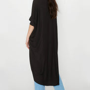 Black Batwing Sleeve Kimono Cardigan