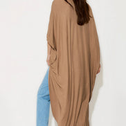 Mocha Batwing Sleeve Kimono Cardigan
