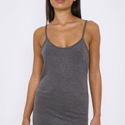 Charcoal Strappy Top