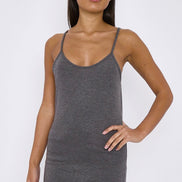 Charcoal Strappy Top