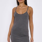 Charcoal Strappy Top