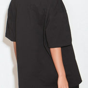 Black Logo Cotton Oversized T-Shirt