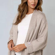 Mocha Longline Cardigan with Pockets