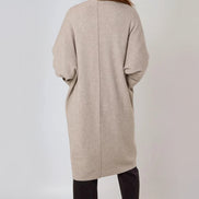Mocha Longline Cardigan with Pockets