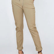Mocha Stretch Drawstring Trousers