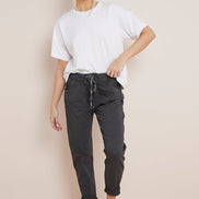 Charcoal Magic Drawstring Trousers