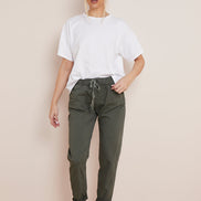 Khaki Magic Drawstring Trousers