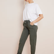 Khaki Magic Drawstring Trousers