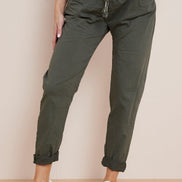 Khaki Magic Drawstring Trousers