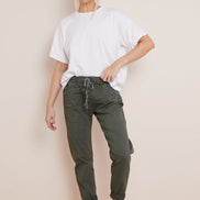 Khaki Magic Drawstring Trousers