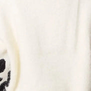 Ivory Mixed Animal Pattern Knit Jumper
